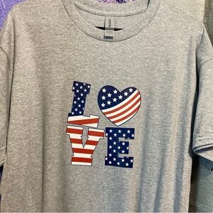 Red white and blue shirt